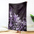 Matariki New Zealand Blanket Maori Pattern Purple Galaxy