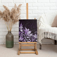 Matariki New Zealand Canvas Wall Art Maori Pattern Purple Galaxy