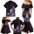 Matariki New Zealand Family Matching Mermaid Dress and Hawaiian Shirt Maori Pattern Purple Galaxy