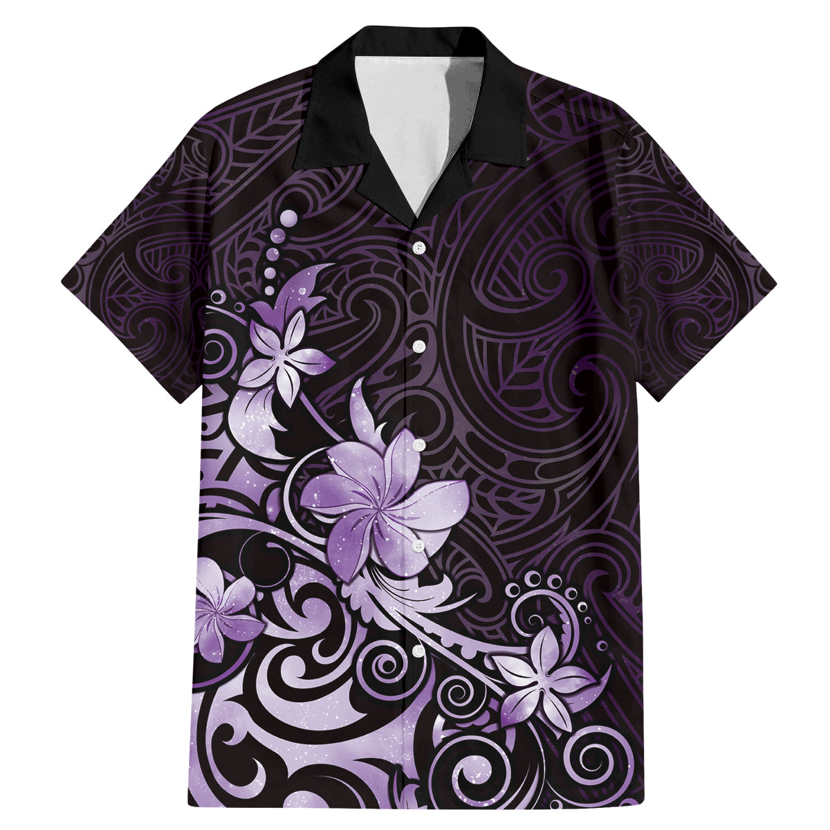 Matariki New Zealand Family Matching Mermaid Dress and Hawaiian Shirt Maori Pattern Purple Galaxy