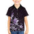 Matariki New Zealand Family Matching Off The Shoulder Long Sleeve Dress and Hawaiian Shirt Maori Pattern Purple Galaxy