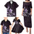 Matariki New Zealand Family Matching Puletasi and Hawaiian Shirt Maori Pattern Purple Galaxy