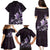 Matariki New Zealand Family Matching Puletasi and Hawaiian Shirt Maori Pattern Purple Galaxy