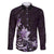 Matariki New Zealand Family Matching Puletasi and Hawaiian Shirt Maori Pattern Purple Galaxy