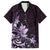 Matariki New Zealand Family Matching Short Sleeve Bodycon Dress and Hawaiian Shirt Maori Pattern Purple Galaxy