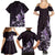 Matariki New Zealand Family Matching Summer Maxi Dress and Hawaiian Shirt Maori Pattern Purple Galaxy