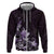 Matariki New Zealand Hoodie Maori Pattern Purple Galaxy