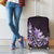 Matariki New Zealand Luggage Cover Maori Pattern Purple Galaxy