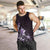 Matariki New Zealand Men Tank Top Maori Pattern Purple Galaxy