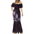 Matariki New Zealand Mermaid Dress Maori Pattern Purple Galaxy