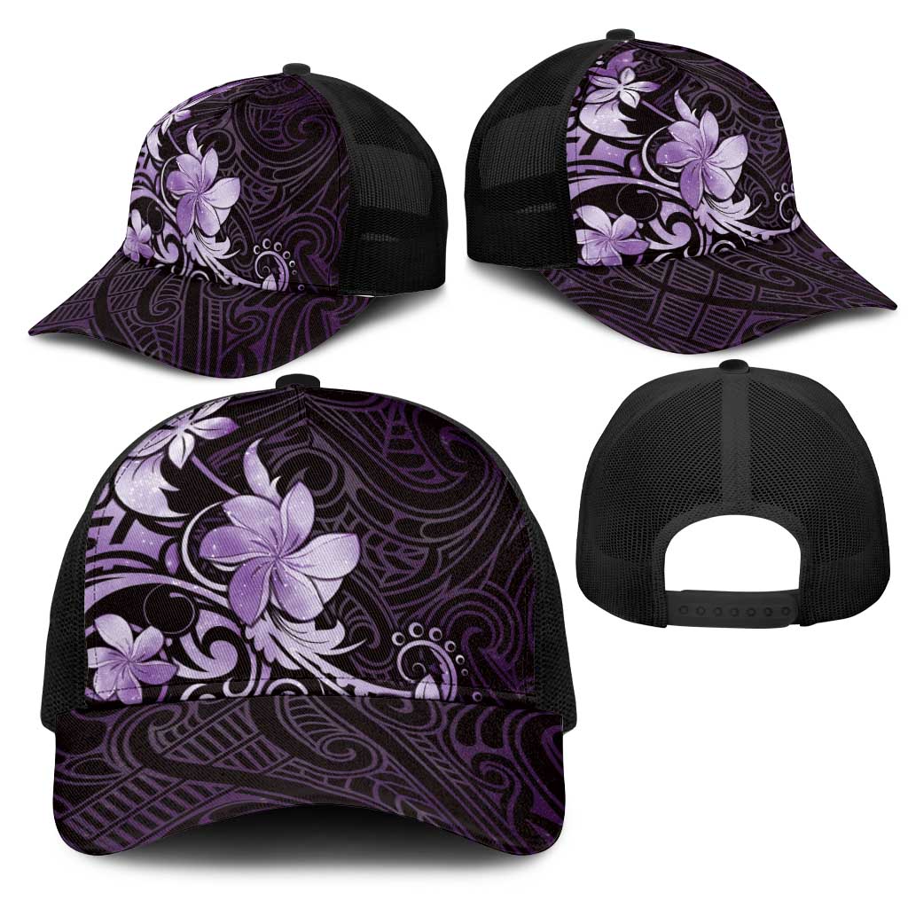 Matariki New Zealand Mesh Trucker Cap Maori Pattern Purple Galaxy LT05 - Polynesian Pride