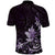 Matariki New Zealand Polo Shirt Maori Pattern Purple Galaxy