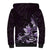 Matariki New Zealand Sherpa Hoodie Maori Pattern Purple Galaxy