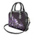 Matariki New Zealand Shoulder Handbag Maori Pattern Purple Galaxy