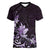 Matariki New Zealand Women V-Neck T-Shirt Maori Pattern Purple Galaxy