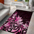 Matariki New Zealand Area Rug Maori Pattern Pink Galaxy