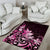 Matariki New Zealand Area Rug Maori Pattern Pink Galaxy