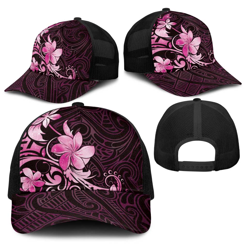 Matariki New Zealand Baseball Net Cap Maori Pattern Pink Galaxy LT05 - Polynesian Pride