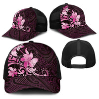 Matariki New Zealand Baseball Net Cap Maori Pattern Pink Galaxy LT05 - Polynesian Pride