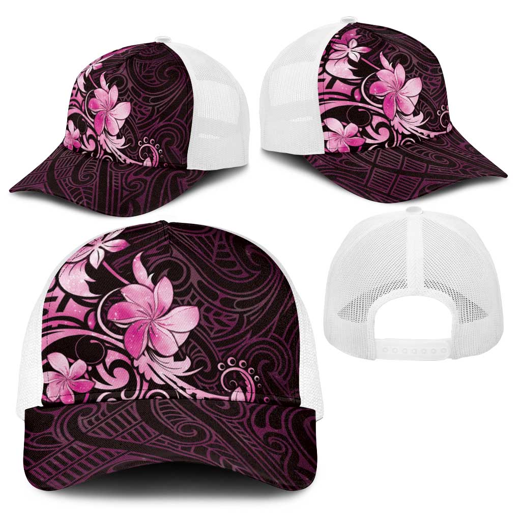 Matariki New Zealand Baseball Net Cap Maori Pattern Pink Galaxy LT05 - Polynesian Pride