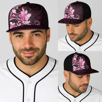 Matariki New Zealand Baseball Net Cap Maori Pattern Pink Galaxy LT05 - Polynesian Pride
