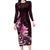 Matariki New Zealand Family Matching Long Sleeve Bodycon Dress and Hawaiian Shirt Maori Pattern Pink Galaxy