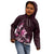 Matariki New Zealand Kid Hoodie Maori Pattern Pink Galaxy