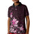 Matariki New Zealand Kid Polo Shirt Maori Pattern Pink Galaxy