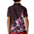 Matariki New Zealand Kid Polo Shirt Maori Pattern Pink Galaxy