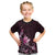 Matariki New Zealand Kid T Shirt Maori Pattern Pink Galaxy