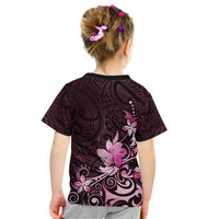 Matariki New Zealand Kid T Shirt Maori Pattern Pink Galaxy