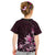 Matariki New Zealand Kid T Shirt Maori Pattern Pink Galaxy