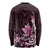 Matariki New Zealand Long Sleeve Shirt Maori Pattern Pink Galaxy