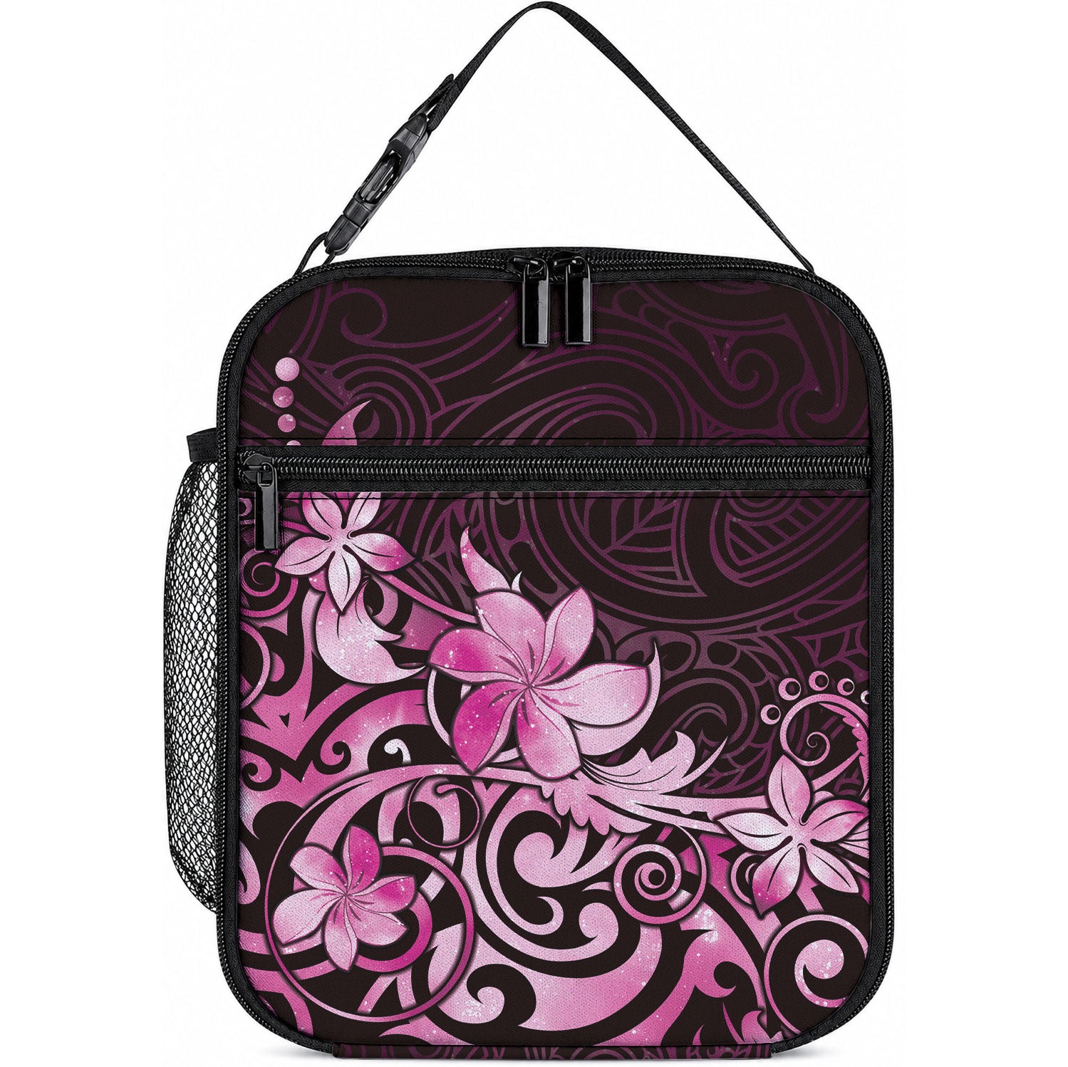Matariki New Zealand Lunch Bag Maori Pattern Pink Galaxy LT05 10.2 × 8.3 × 4.3 inch Pink - Polynesian Pride