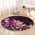 Matariki New Zealand Round Carpet Maori Pattern Pink Galaxy