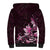 Matariki New Zealand Sherpa Hoodie Maori Pattern Pink Galaxy