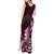 Matariki New Zealand Tank Maxi Dress Maori Pattern Pink Galaxy