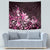 Matariki New Zealand Tapestry Maori Pattern Pink Galaxy