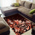 Matariki New Zealand Area Rug Maori Pattern Red Galaxy