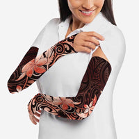 Matariki New Zealand Arm Sleeves Maori Pattern Red Galaxy - Polynesian Pride