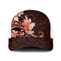 Matariki New Zealand Baseball Net Cap Maori Pattern Red Galaxy LT05 One Size White Red - Polynesian Pride