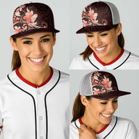 Matariki New Zealand Baseball Net Cap Maori Pattern Red Galaxy LT05 - Polynesian Pride