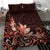 Matariki New Zealand Bedding Set Maori Pattern Red Galaxy