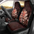 Matariki New Zealand Car Seat Cover Maori Pattern Red Galaxy