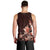 Matariki New Zealand Men Tank Top Maori Pattern Red Galaxy