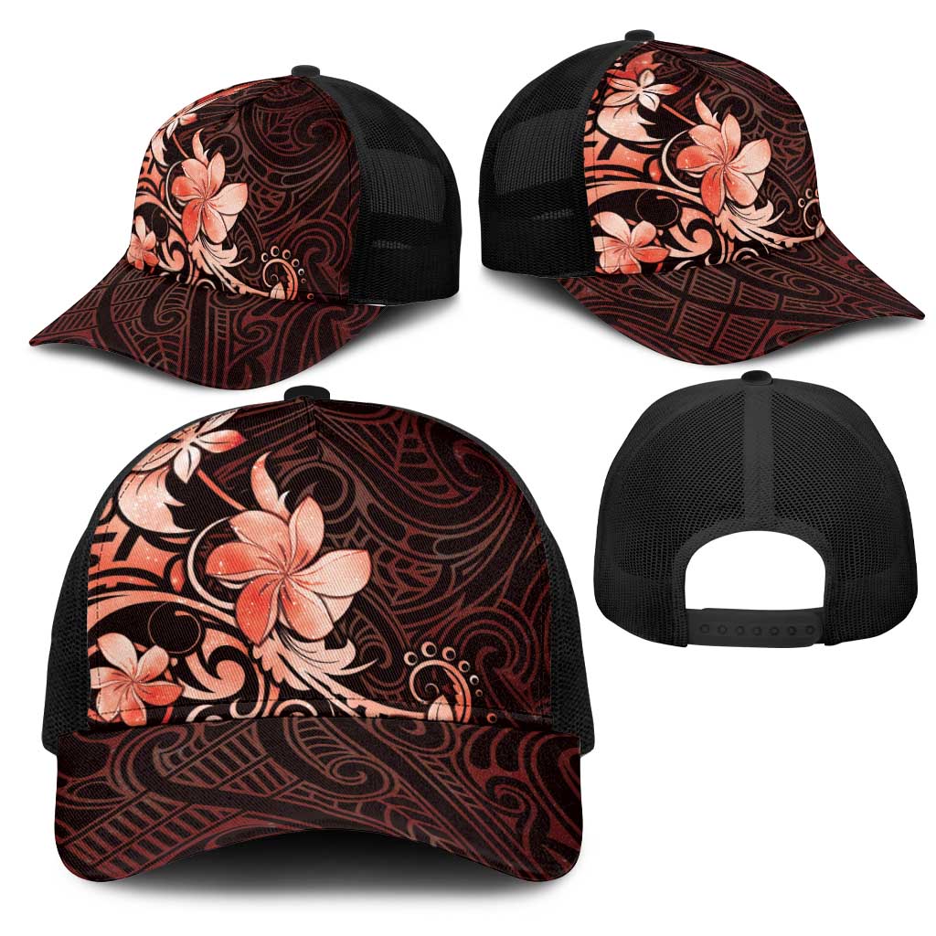Matariki New Zealand Mesh Trucker Cap Maori Pattern Red Galaxy LT05 - Polynesian Pride