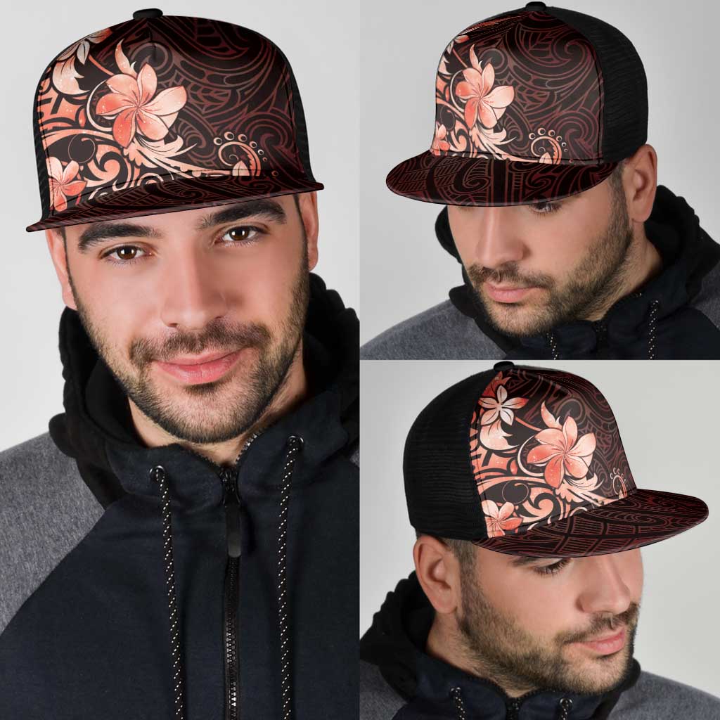 Matariki New Zealand Mesh Trucker Cap Maori Pattern Red Galaxy LT05 - Polynesian Pride