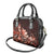 Matariki New Zealand Shoulder Handbag Maori Pattern Red Galaxy