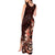 Matariki New Zealand Tank Maxi Dress Maori Pattern Red Galaxy