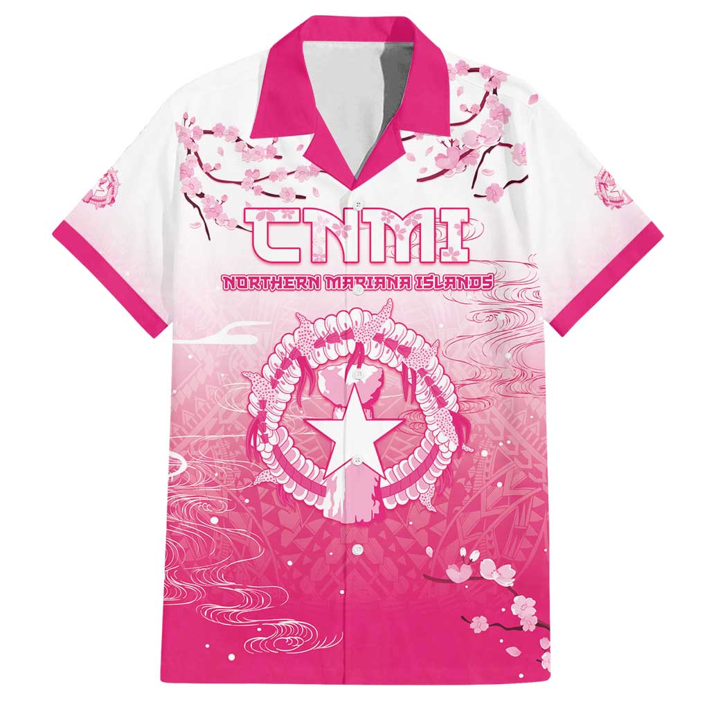 Personalized Sakura Marianas Family Matching Long Sleeve Bodycon Dress and Hawaiian Shirt CNMI Seal